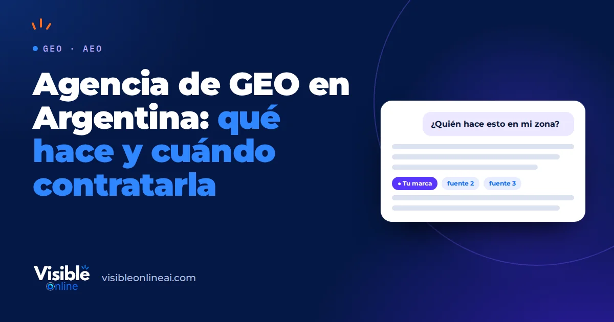 Agencia de GEO en Argentina: qué hace y cuándo contratarla