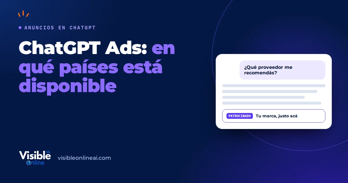 ChatGPT Ads: en qué países está disponible