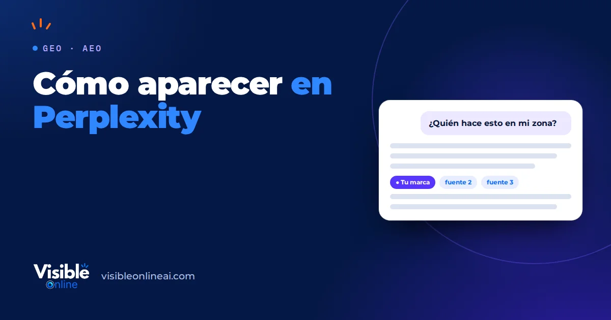 Cómo aparecer en Perplexity