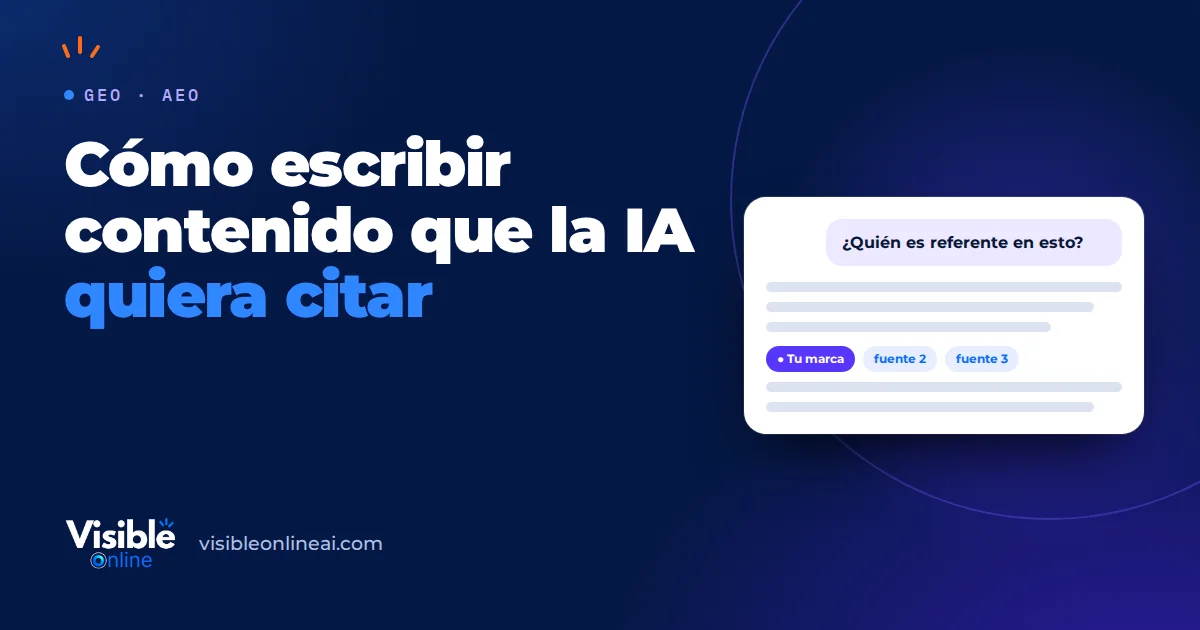 Cómo escribir contenido que la IA quiera citar