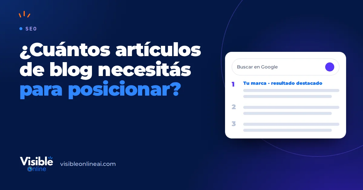 ¿Cuántos artículos de blog necesitás para posicionar?