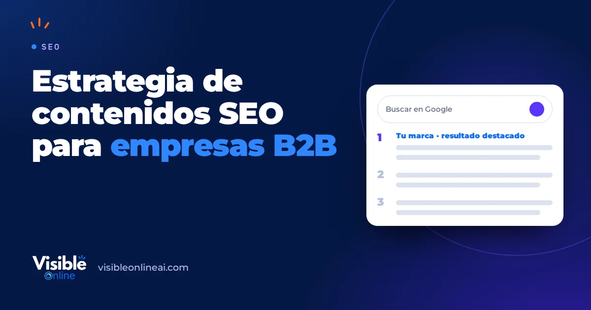 Estrategia de contenidos SEO para empresas B2B
