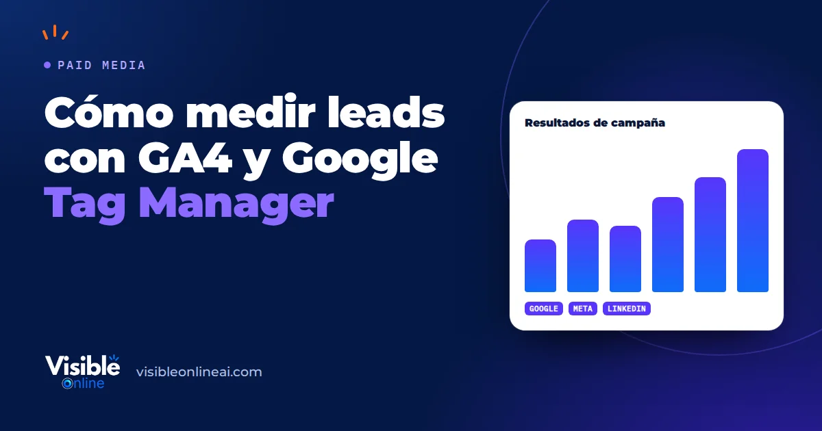 Cómo medir leads con GA4 y Google Tag Manager