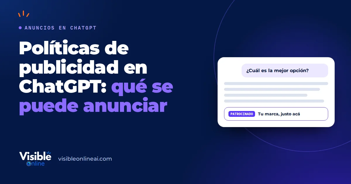 Políticas de publicidad en ChatGPT: qué se puede anunciar