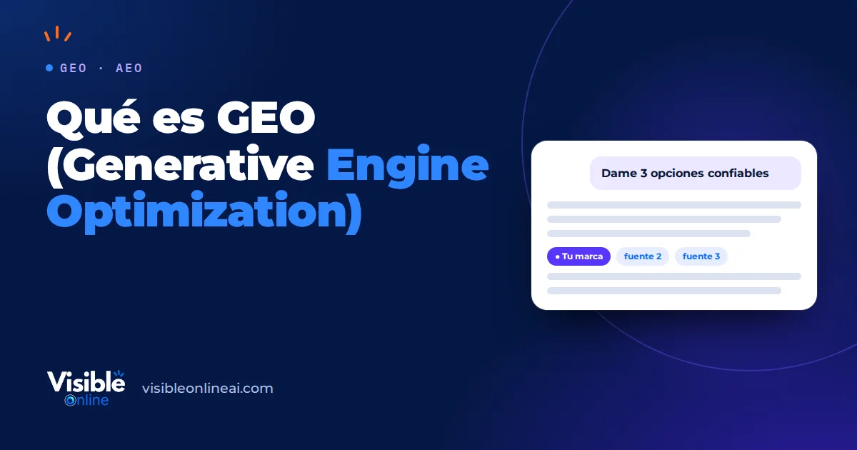 Qué es GEO (Generative Engine Optimization)