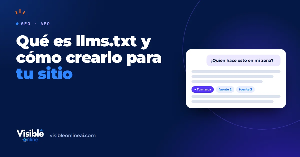 Qué es llms.txt y cómo crearlo para tu sitio